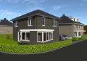 perspectief tekening woning hoek Nolensstraat/Burgemeester Liesestraat te Wildervank